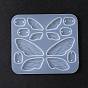 Moules en silicone pendentif aile de papillon diy, moules de résine, pour la résine UV, fabrication de bijoux en résine époxy