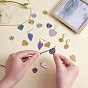 DIY Jewelry Making Findings Kits, Including 10Pcs 5 Styles 304 Stainless Steel Pendants and 4Pcs 2 Styles 304 Stainless Steel Rhinestone Settings, Heart Mixed Shapes