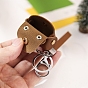 Imitation Leather Mini Coin Purse with Key Ring, Keychain Wallet, Change Handbag for Car Key ID Cards
