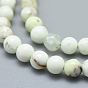 Brins de perles de turquoise australienne naturelle (jaspe), ronde
