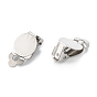 304 Stainless Steel Clip-on Earring Finding, Flat Round