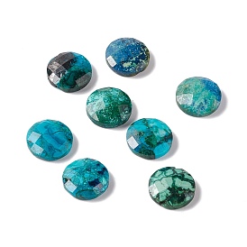 Natural Gemstone Cabochons, Faceted, Half Round