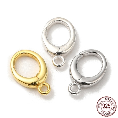 925 Sterling Silver Twister Clasp, with S925 Stamp
