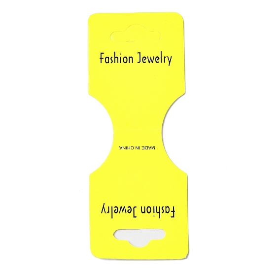 Foldable Paper Jewelry Display Header with Hanging Hole, Rectangle with Word Fashion Jewelry