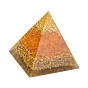 Оргонитовая пирамида, смола указал домашние художественные оформления показа, с натуральным драгоценным камнем и металлической фурнитурой внутри