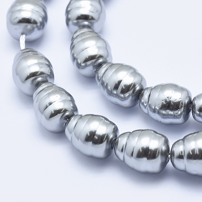 Perles de perles de nacre de coquillage, ovale
