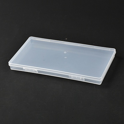 Boîtes en plastique rectangulaires en polypropylène (pp), récipients de stockage de talon, avec couvercle à charnière