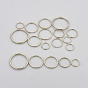 Clés de répartition des anneaux de fer mixte, conclusions de fermoir porte-clés, 15~32 mm, diamètre intérieur: 12~28 mm