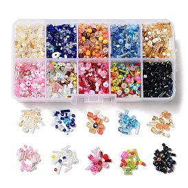 DIY Jewelry Making Finding Kit, Mixed Shape Glass & Seed Beads