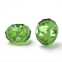 Acrylic Beads, Large Hole Beads, Faceted, Rondelle