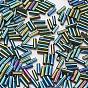 Glass Bugle Beads, Metallic Colours