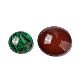 Synthetic Stone Cabochons, Half Round