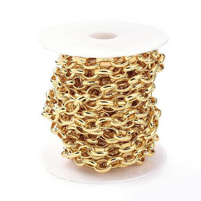 Brass Cable Chain, with Spool, Soldered