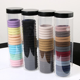 Seamless Elastic Hair Ties for Women - Pack of 20 Twist-Free Ponytail Holders and Headbands