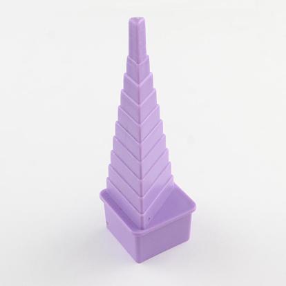 4pcs / set plástico torre de amigos quilling frontera establece el arte de papel de bricolaje, 80~110x33~34x33~34 mm