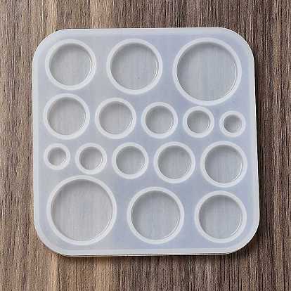 DIY Flat/Half Round Cabochon Silicone Molds, Resin Casting Molds, For UV Resin, Epoxy Resin Jewelry Making