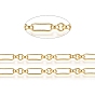 Brass Chains, Long-Lasting Plated, with Spool, Soldered, Figaro Chain