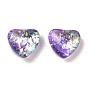 Resin Imitation Opal Cabochons, Heart