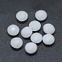 Natural Rainbow Moonstone Cabochons, Faceted, Flat Round