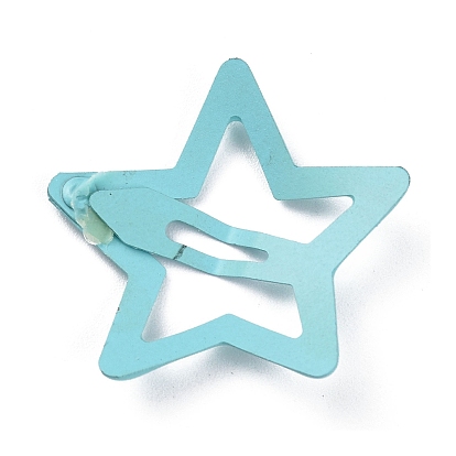 Star Spray Painted Iron Snap Hair Clip for Girls