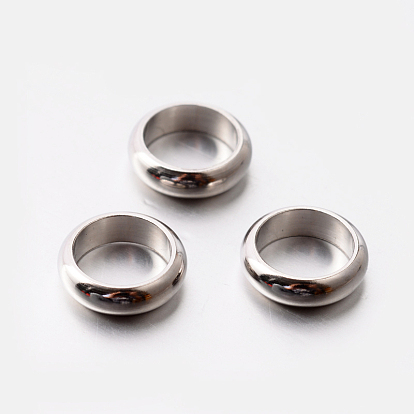 Flat Round 201 Stainless Steel Spacer Beads