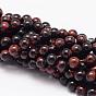 Natural Mahogany Obsidian Beads Strands, Round, 6mm, Hole: 1mm, about 68pcs/strand, 15.75 inch