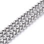 304 Stainless Steel Curb Chains, Twisted link Chains, Unwelded