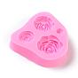 Moldes de silicona, moldes de resina, para resina uv, fabricación de joyas de resina epoxi, flor, rosa