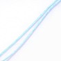 Cuerda de cristal elástica plana, hilo de cuentas elástico, para hacer la pulsera elástica, 0.5 mm, aproximadamente 546.8 yardas (500 m) / rollo