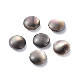 Natural Black Lip Shell Beads, Oval