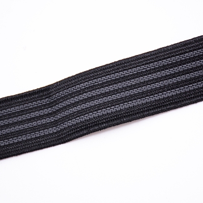 Ruban élastique en polyester, avec du caoutchouc, bande antidérapante