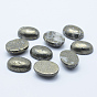 Oval Natural Pyrite Cabochons