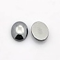 Oval Non-Magnetic Synthetic Hematite Cabochons