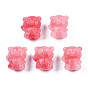 Synthetic Coral Beads, Dyed, Imitation Jade, Bear