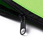 Rectangle Canvas Jewelry Storage Bag, with Black Zipper, Cosmetic Bag, Multipurpose Travel Toiletry Pouch