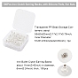 100Pcs Iron Clutch Earring Backs, with Silicone Pads, Ear Nuts