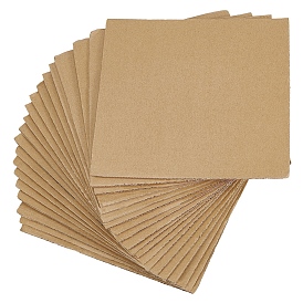 Corrugated Cardboard Sheets Pads, for DIY Crafts Model Building, Square