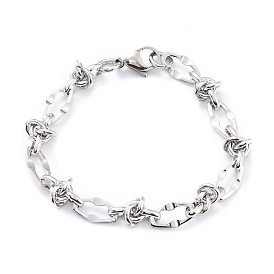 304 bracelet chaîne à maillons en acier inoxydable pour hommes femmes