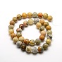 Round Natural Crazy Agate Beads Strands