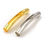 Brass Tube Beads, Hollow Curved Tube