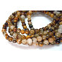 Natural Tiger Eye Beads Strands, Grade B, Round, 4mm, Hole: 0.8mm, about 100pcs/strand, 15.5 inch