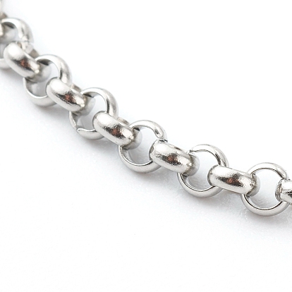 304 inoxydable bracelets de la chaîne de Rolo d'acier