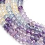 Natural Fluorite Beads Strands, Rondelle, Faceted, Grade AA