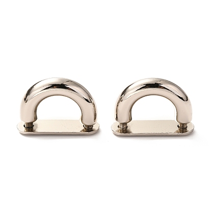 Zinc Alloy D Clasps, for Webbing, Strapping Bags, Garment Accessories