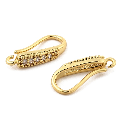 Brass with Cubic Zirconia Earring Hooks
