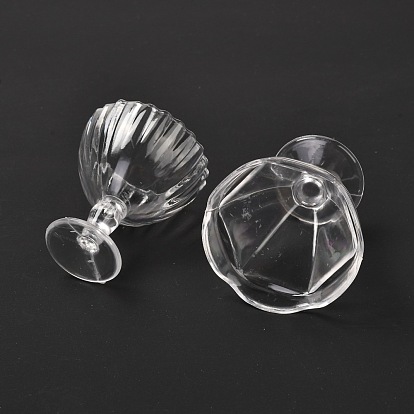 12 ensemble de gobelets de jeu en plastique transparent, tasses miniatures de simulation, jouets de moule en argile pour enfants
