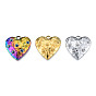 304 Configuración de diamantes de imitación colgante del acero inoxidable, corazón