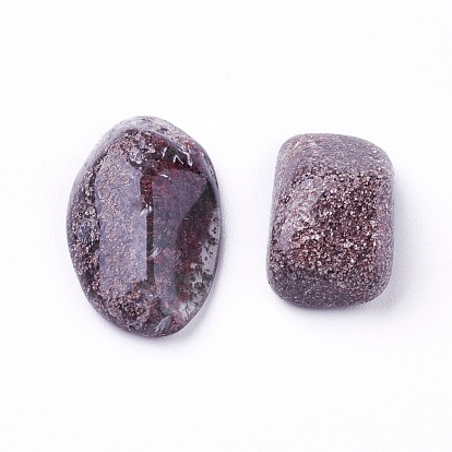 Natural Lodolite Quartz Beads, Undrilled/No Hole, Chips