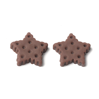 Resin Cabochons, Star Biscuit