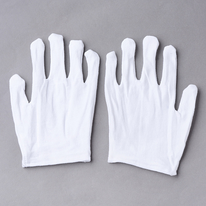 Cotton Gloves, Coin Jewelry Silver Inspection Gloves
